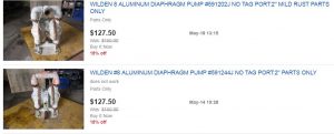 Ebay buying pump parts